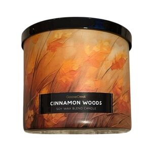 Goose Creek Cinnamon Woods 3 Wick Candle NWT